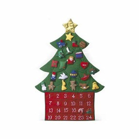 Christmas tree fabric Advent calendar
