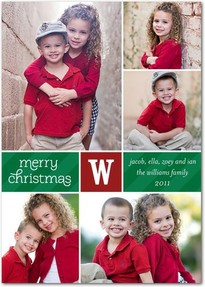 Jazzy photo Christmas card