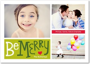 Cute Photo Christmas Cards Be Merry