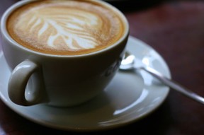 Latte Art made with frothed Milk