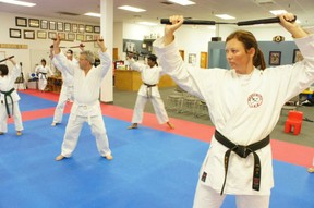 Nunchaku Kata during Akamine Sensei Visit