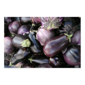 Eggplants at the farmers market