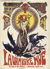Jean Rollin's "La Vampire Nue" - Original poster by Druillet