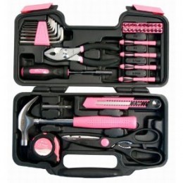 Ladies Pink Tool Kit Set