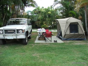 Our Home For 6 Months - Truckie and Tent
