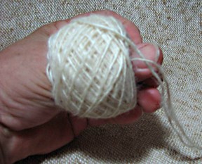 plying from a center pull ball