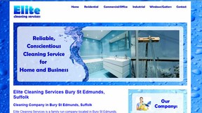 Website header has images that rotate behind a watersplash