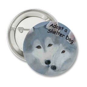 adopt a dog button