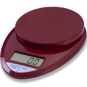 digital kitchen scales - red