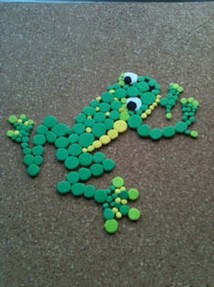 Frog foam stickers 3