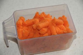 Carrot pulp from the juice extractor