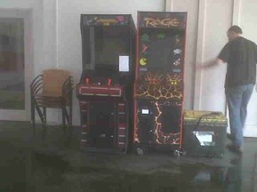 Arcade machines to be moved. Arcade machines to be moved.