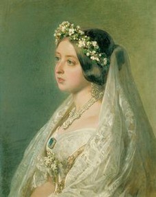 Queen Victoria on her Wedding Day