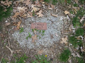 Brick grave marker