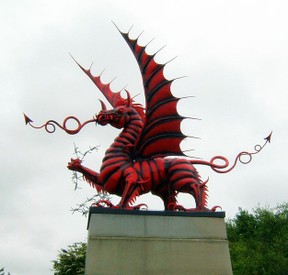Image: Red Dragon Memorial at Mametz Wood