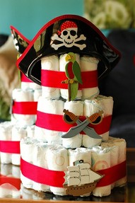 Pirate Diaper Cake
