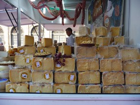 Cheese seller in Seville
