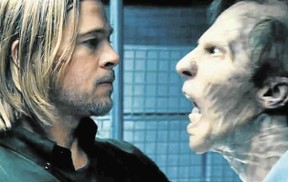 Image: World War Z Brad Pitt with Zombie