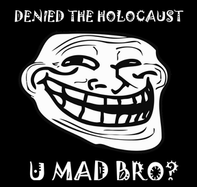 Image: Holocaust denier troll