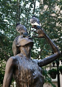 Image: Detail from Irish Famine statue in Boston