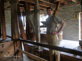 Inside the mill at pioneer village