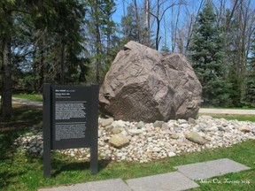 Sculpture outside McMichael Gallery