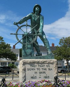 Fisherman's memorial statue
