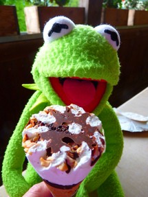 Kermit Eating Ice Cream