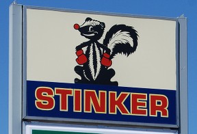 stinky skunk sign