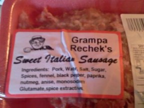 Grampa Rechek's Sweet Italian Sausage