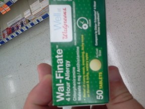 Wal-Finate Allergy Pills