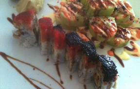 Spider roll sushi