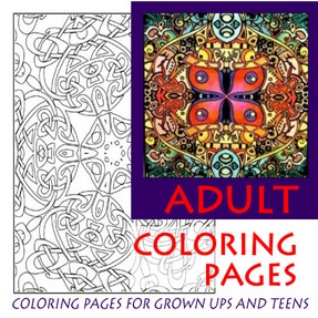 Sample adult coloring book