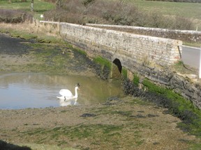 The ancient bridge leading to the harbour