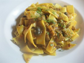Well-sauced pasta