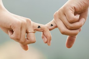 couple hands love
