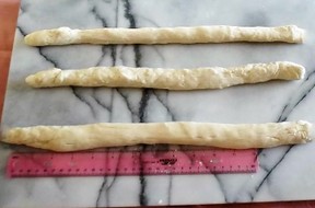 Bread dough logs