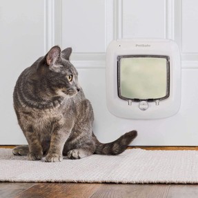 PetSafe Interior and Exterior Cat Doors - Microchip RFID - Big Cat - 4-Way Locking