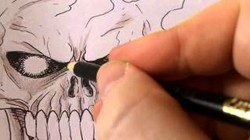 Step by Step How to Draw Ghost Rider Bike : DrawingTutorials101.com