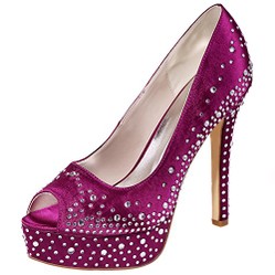 Ladies Purple Wedding Shoes | Purple Themed Wedding Shoes For Women